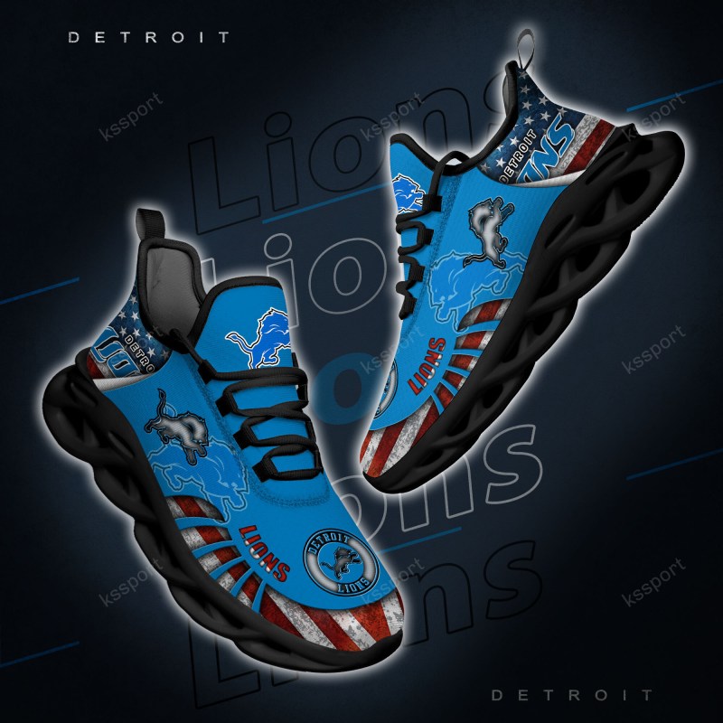 Detroit Lions Sneakers Top View