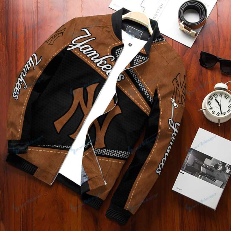 New York Yankees Bomber Jacket Side View