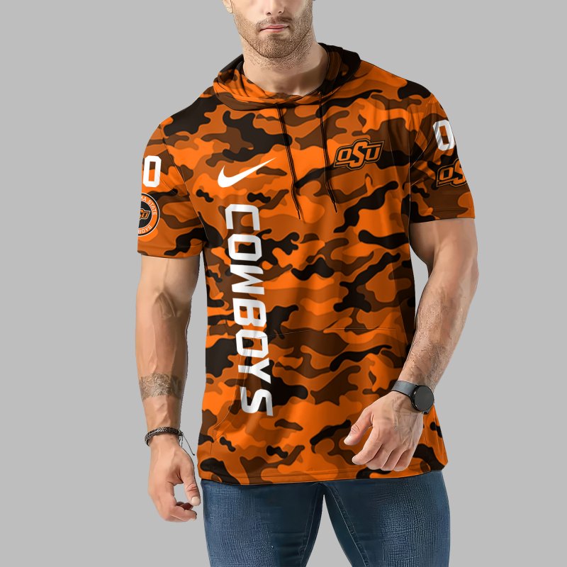 Oklahoma State Cowboys Camo Hoodie Front