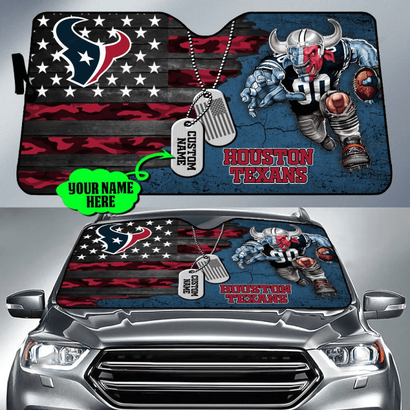 Houston Texans Personalized Auto Sun Shade