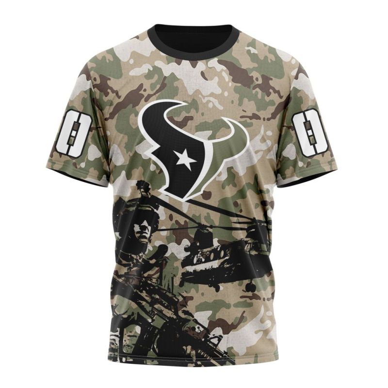 Front view of Houston Texans t-shirt