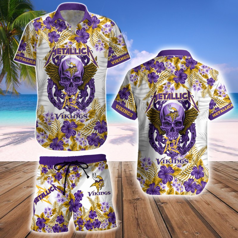 Minnesota Vikings Hawaii Shirt & Shorts