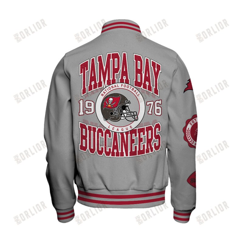 Tampa Bay Buccaneers Varsity Jacket Side View