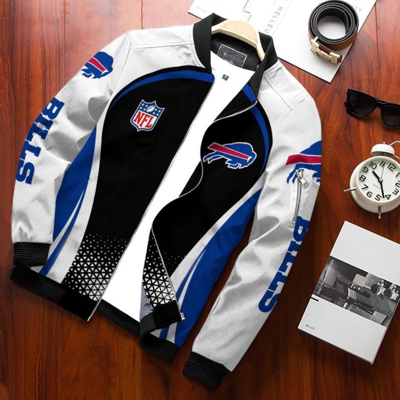 Buffalo Bills Bomber Jacket Front View