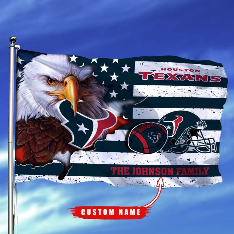 Flag Custom Name for Houston Texans