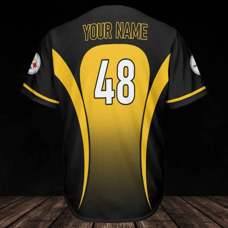 Steelers Baseball Jersey Personalized