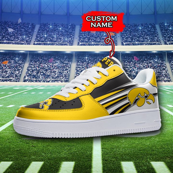NCAA Iowa Hawkeyes Custom Name Air Force 1 Sneaker 2