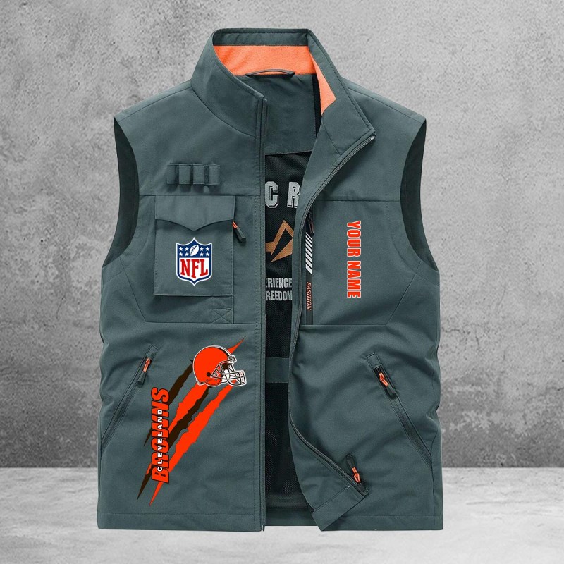 Cleveland Browns Multi-Pockets Vest