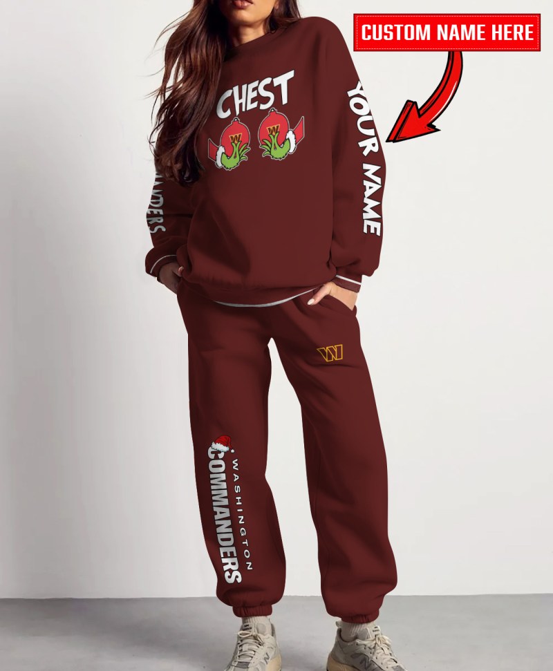 Washington Commanders Christmas Sweatshirt and Sweatpants