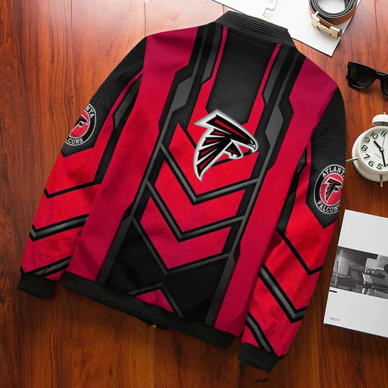 Atlanta Falcons Bomber Jacket Back View