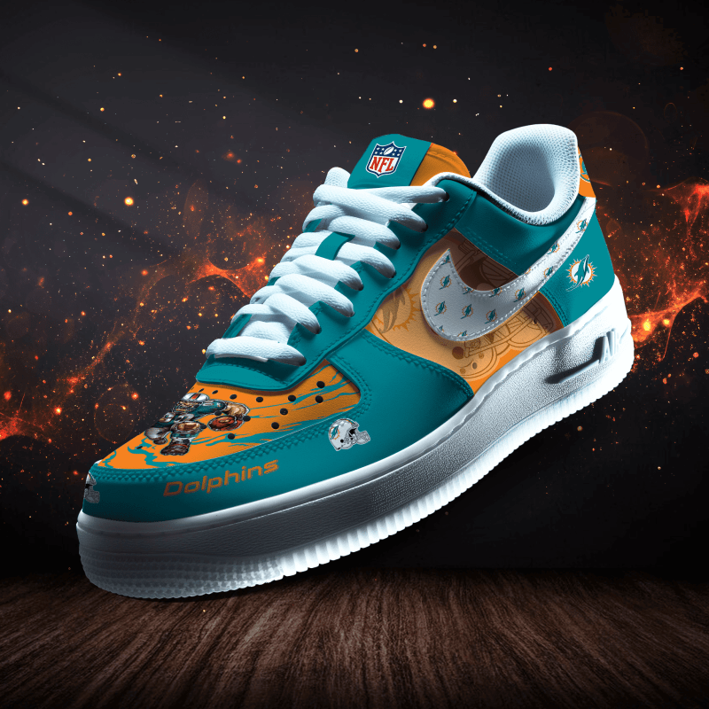 Miami Dolphins Personalized Sneakers