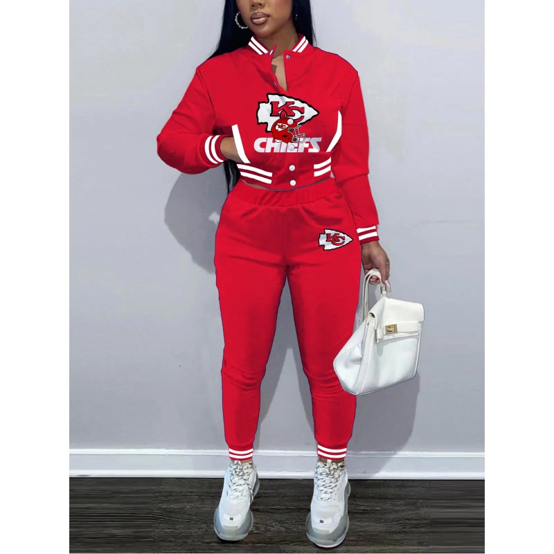Kansas City Chiefs Women's Varsity Jacket Tracksuit