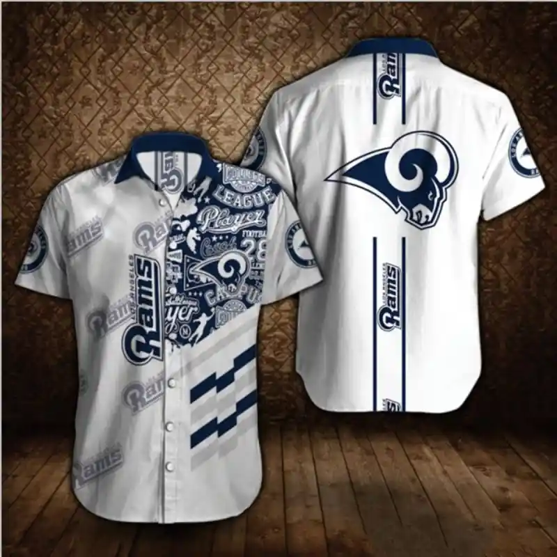 Sizing chart for NFL Los Angeles Rams Button Shirt