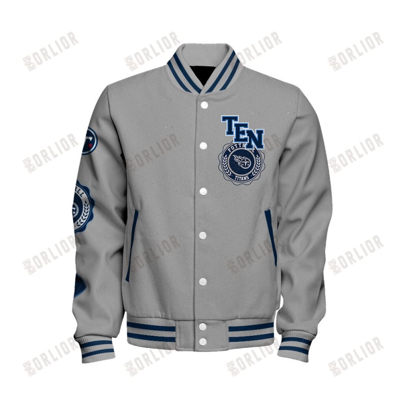 Tennessee Titans Varsity Jacket Back View
