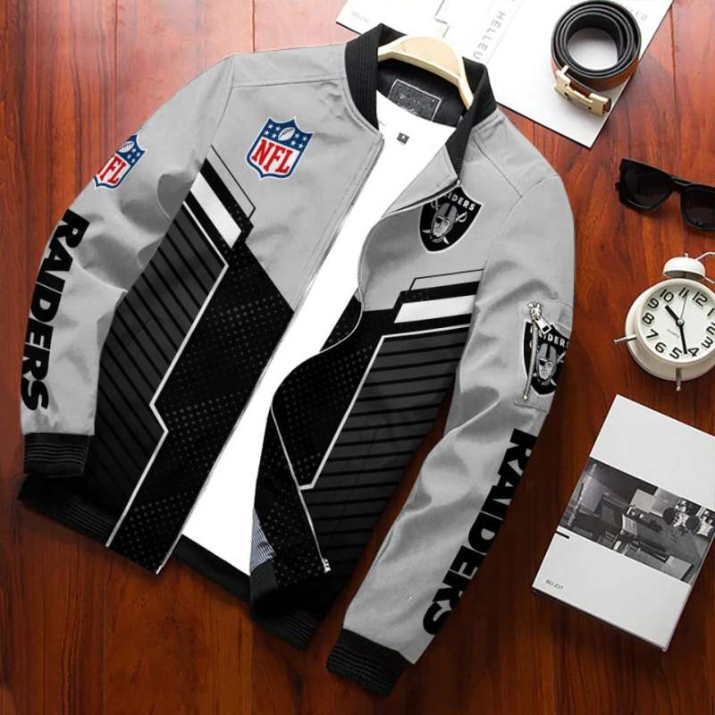 Las Vegas Raiders Bomber Jacket Image 2