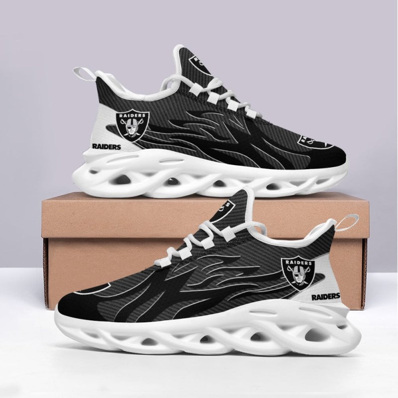 Las Vegas Raiders Yezy Running Sneakers Front View