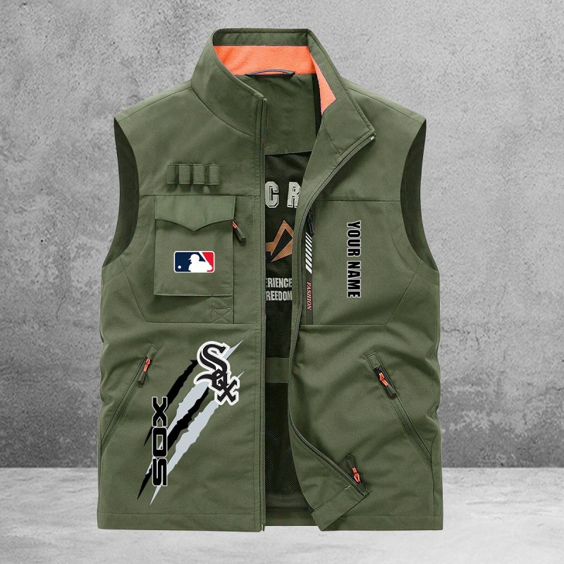 Chicago White Sox Multi-Pockets Vest Side View