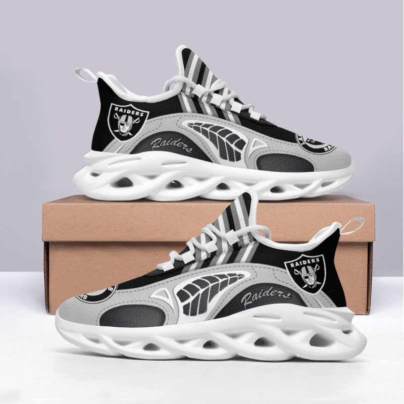 Las Vegas Raiders Yezy Running Sneakers Side View