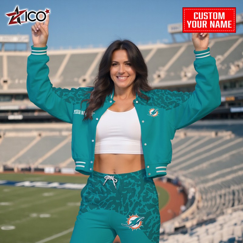 Miami Dolphins Varsity Jacket Outdoor 2