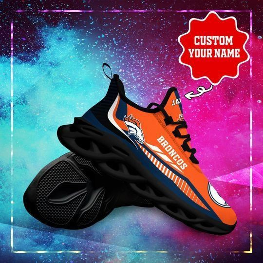 Denver Broncos Yezy Running Sneakers 434 8 Denver Broncos Yezy Running Sneakers Lifestyle Image