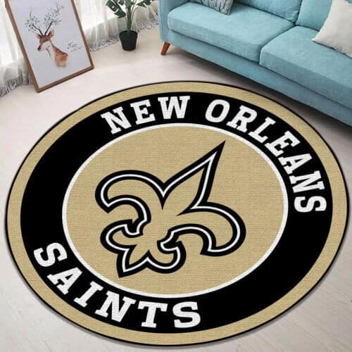 New Orleans Saints Round Rug