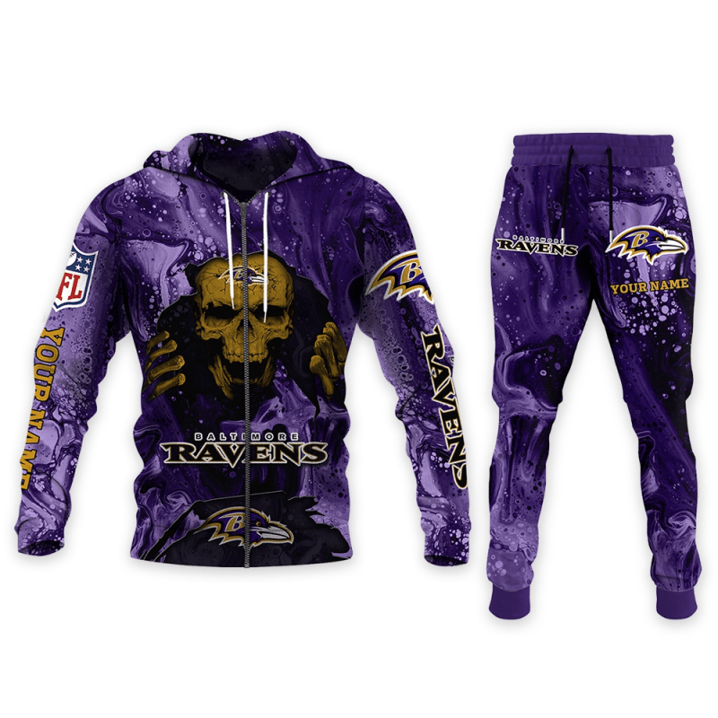 Baltimore Ravens Hoodie and Joggers Set