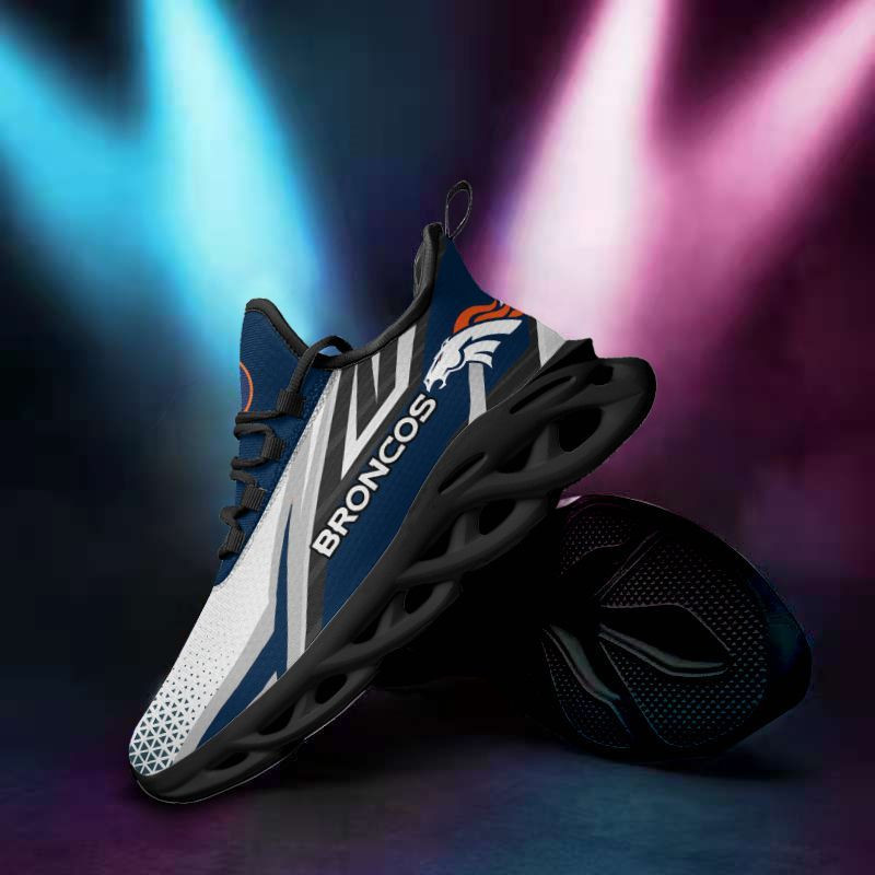 Denver Broncos Yezy Running Sneakers Back View