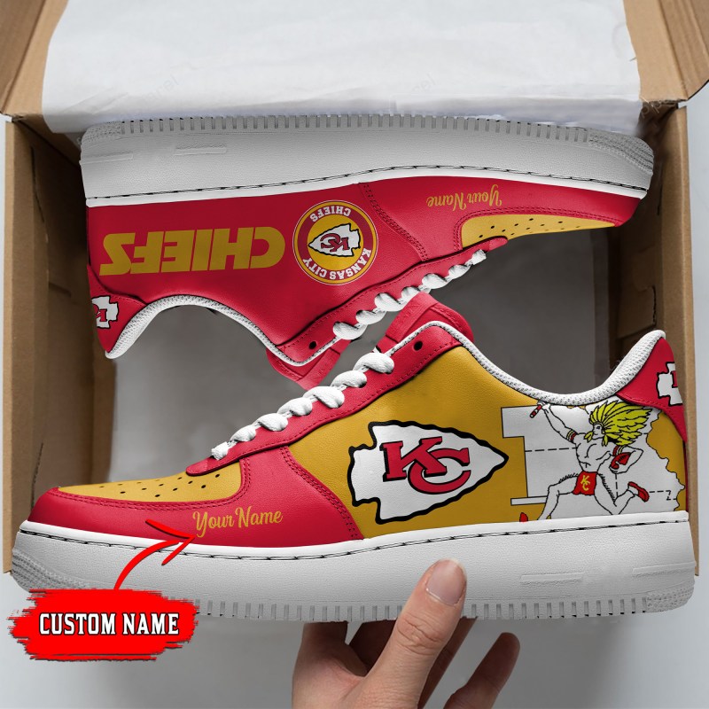 Kansas City Chiefs Personalized AF1 Shoes