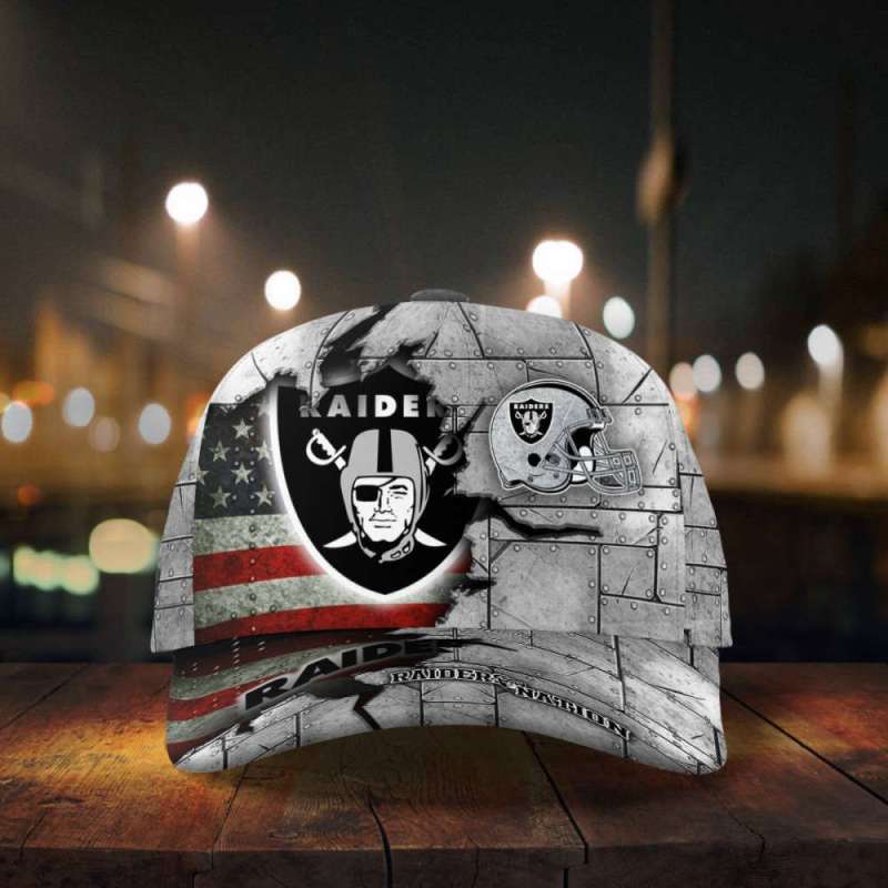Las Vegas Raiders American Flag Baseball Classic Cap