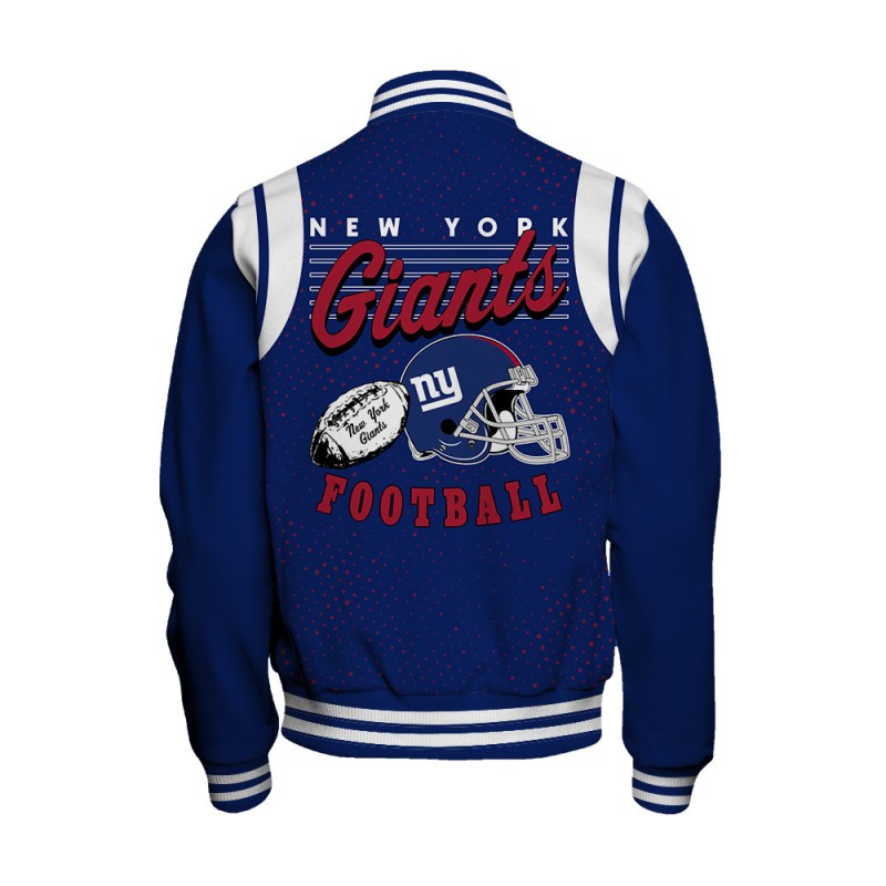 New York Giants Varsity Jacket Side