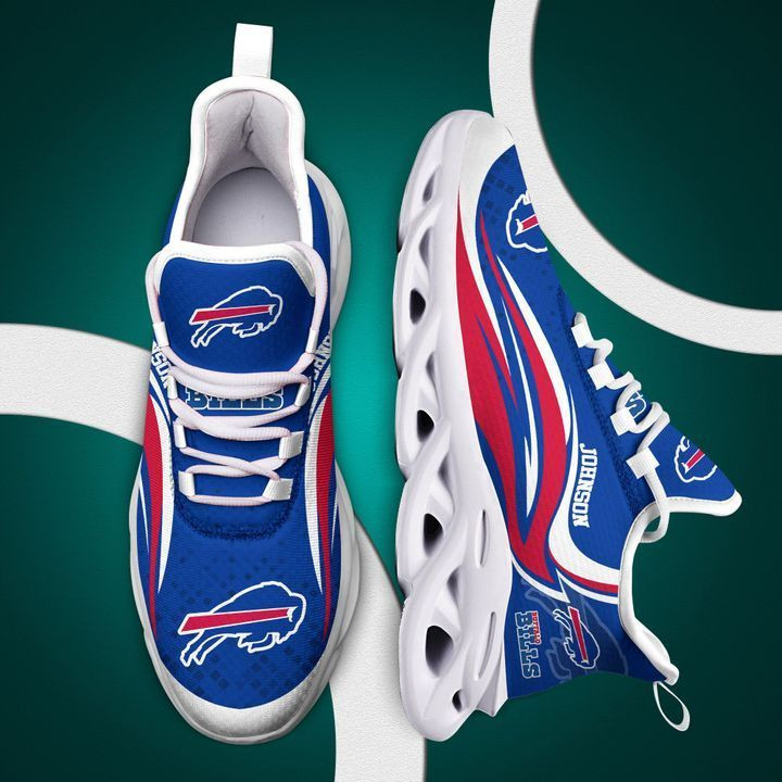 Buffalo Bills Yeezy Running Sneakers Rear View