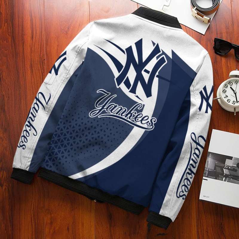 New York Yankees Personalized Bomber Jacket 3