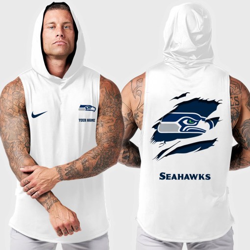 Seattle Seahawks Men’s Workout Hooded Tank Top