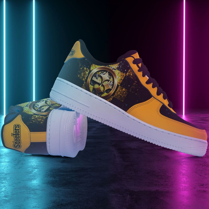 Pittsburgh Steelers AF1 Sneakers Design