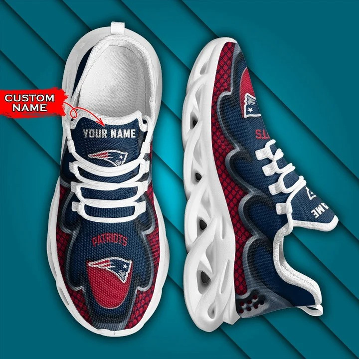 New England Patriots Personalized Yezy Running Sneakers