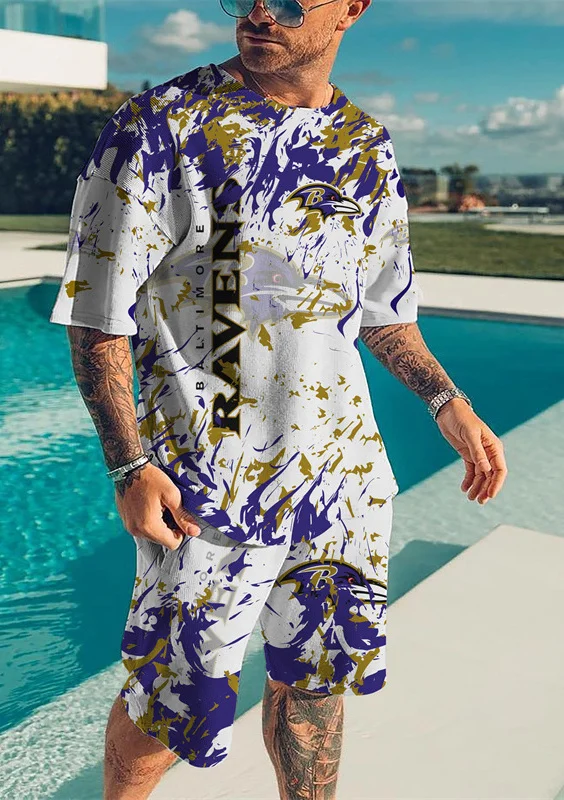 Baltimore Ravens T-Shirt and Shorts