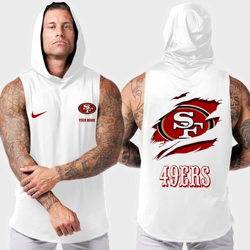 San Francisco 49ers Men's Workout Hooded Tank Top