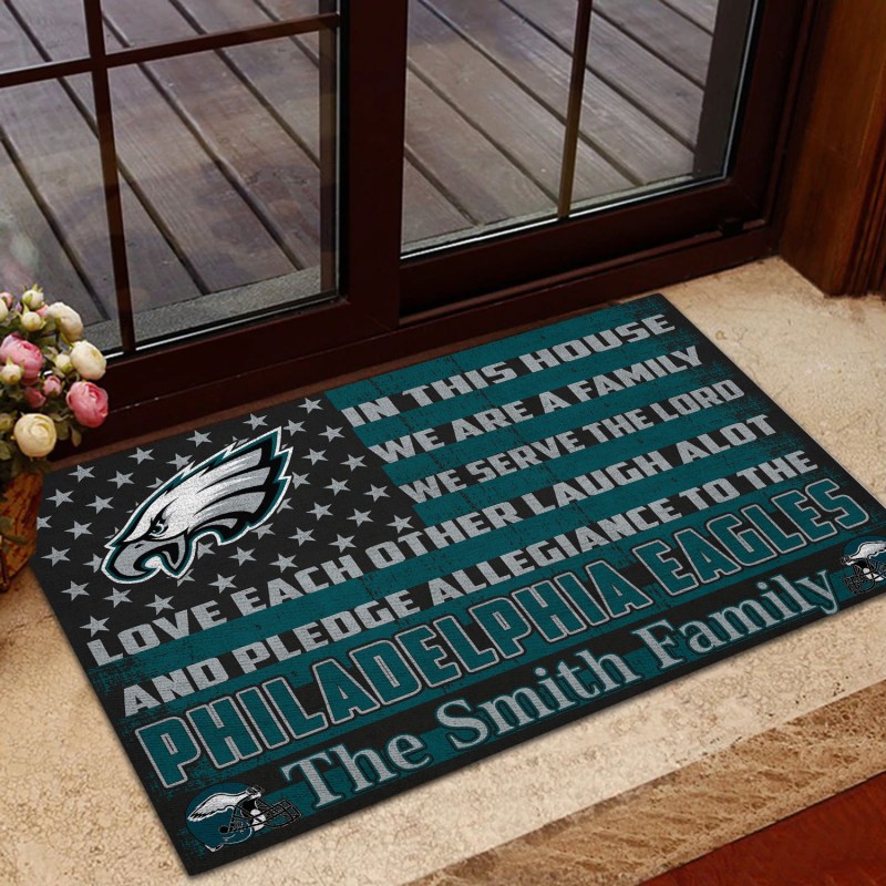 Eagles Personalized Doormat Image 3
