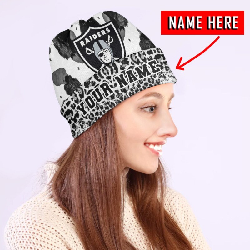 Las Vegas Raiders Personalized Wool Beanie