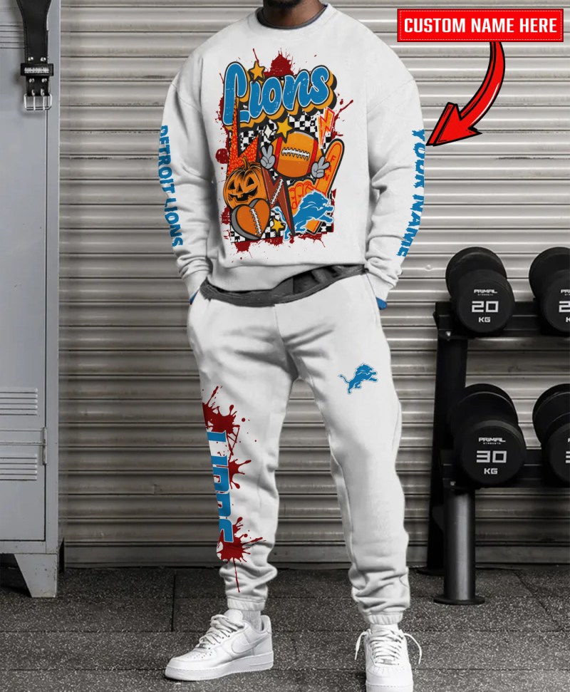 Detroit Lions Sweatshirt and Sweatpants Set