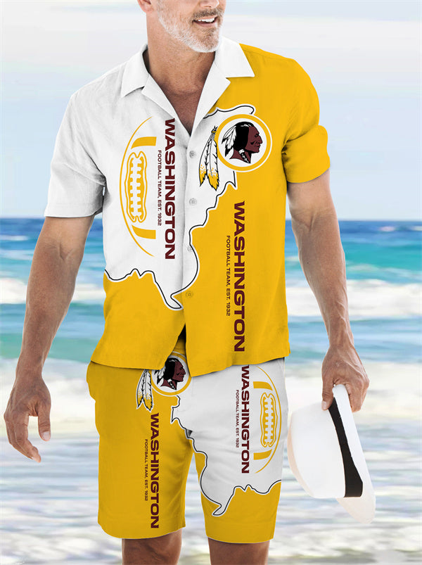Washington Commanders Hawaiian Shirt and Shorts
