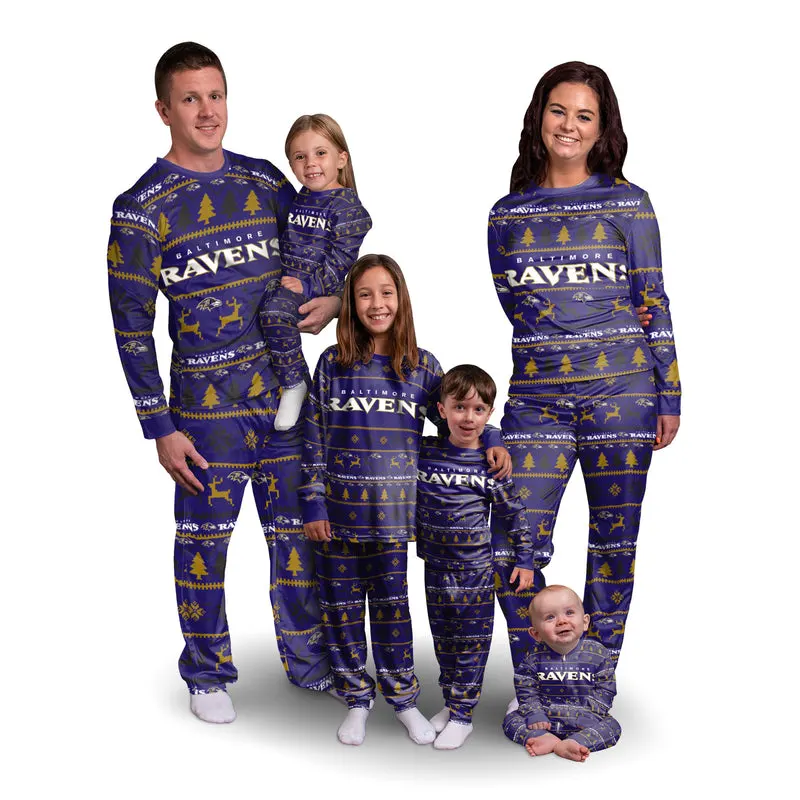 Baltimore Ravens Family Holiday Pajamas Image 1