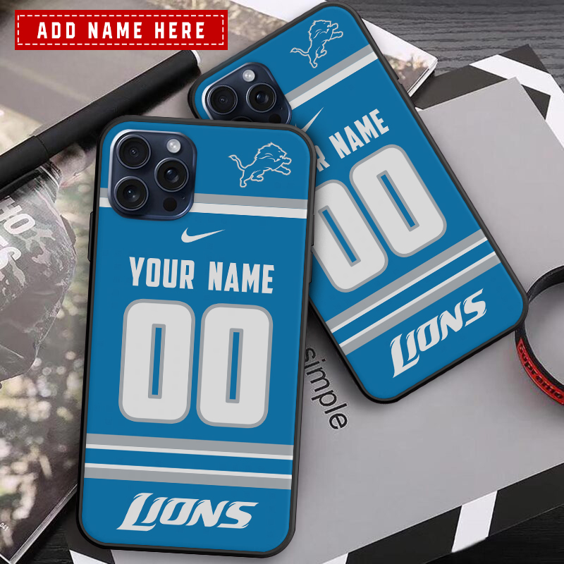 Detroit Lions Personalized Phone Case