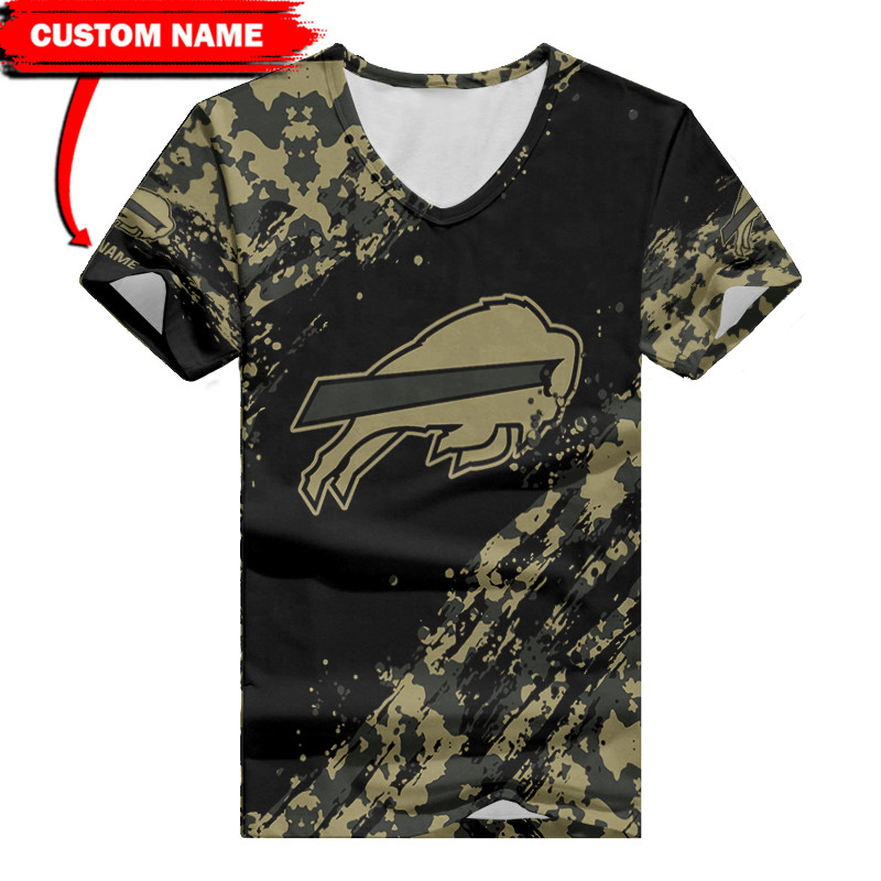 Buffalo Bills Personalized Summer V-neck T-shirt - Image 2