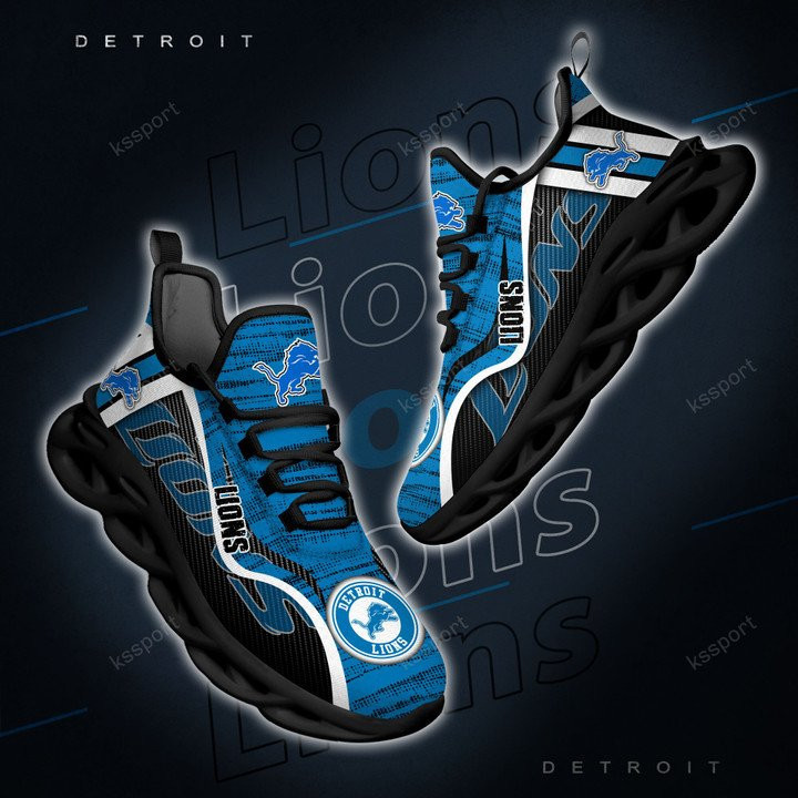 Detroit Lions Yezy Running Sneakers Composite View