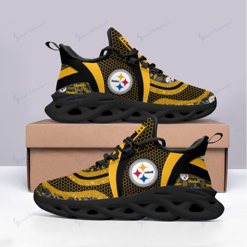 Pittsburgh Steelers Yezy Sneakers Side View