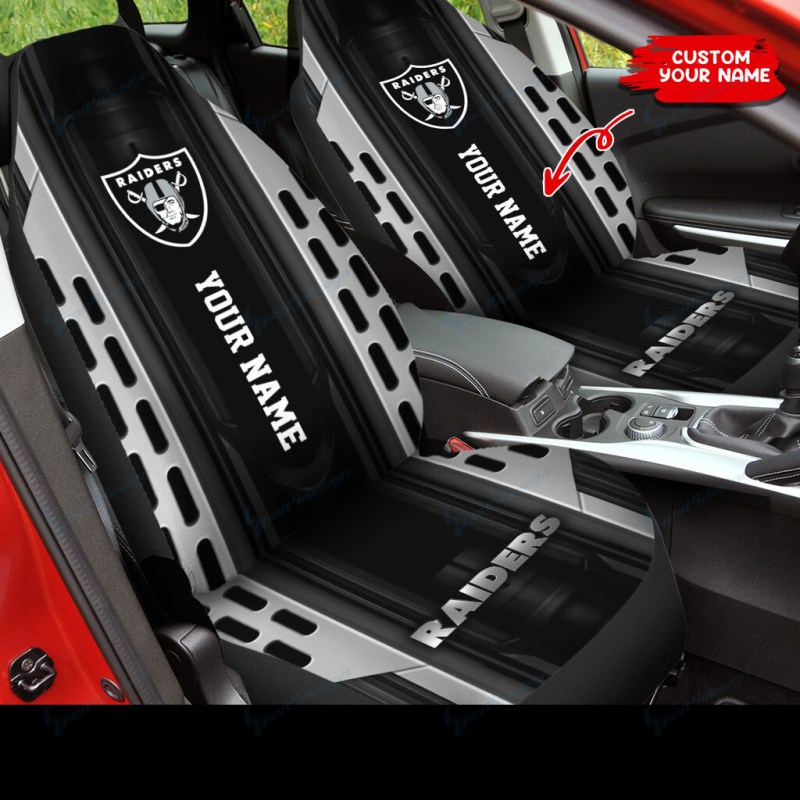 Las Vegas Raiders Personalized Car Seat Covers