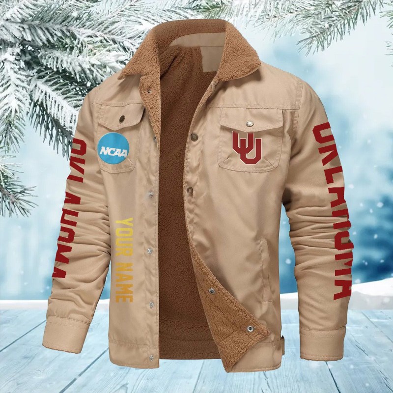Oklahoma Sooners Bomber Jacket Back View