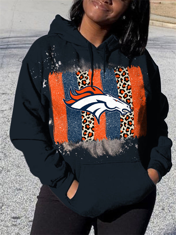 Denver Broncos 3D Printed Pocket Pullover Hoodie