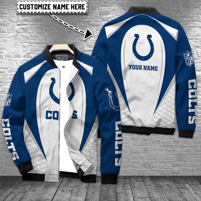 Personalized Indianapolis Colts Bomber Jacket